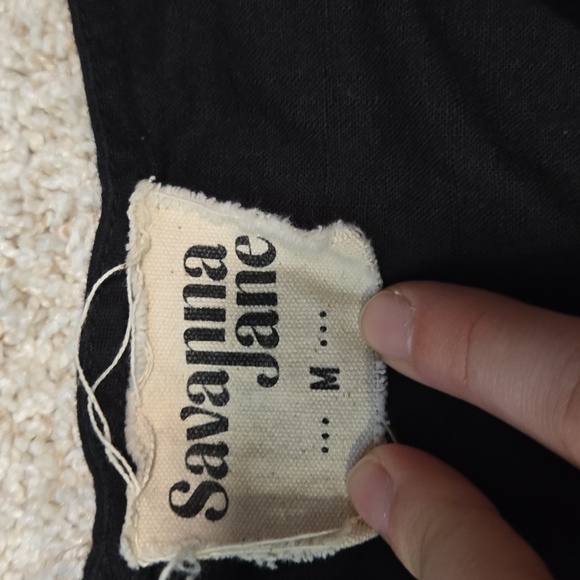 Savanna Jane Black Embroidered Top - Picture 2 of 2